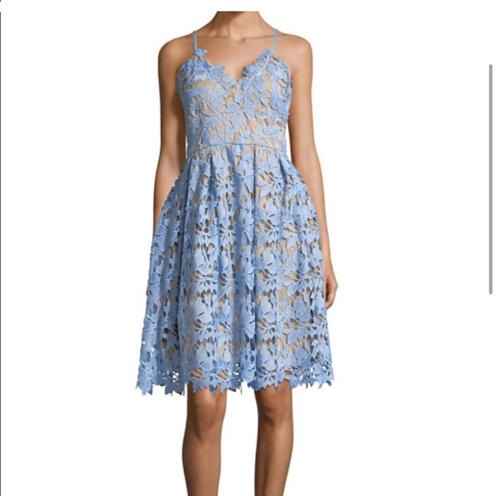 Lord and Taylor Floral Lace Dress